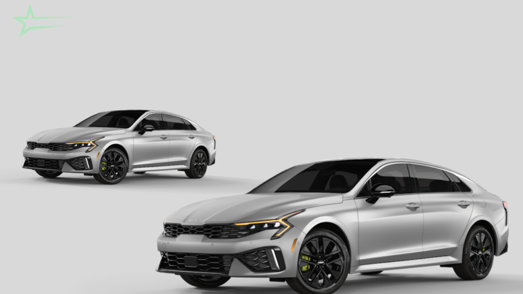 A Kia dealership with multiple models on display, emphasizing variety and affordability