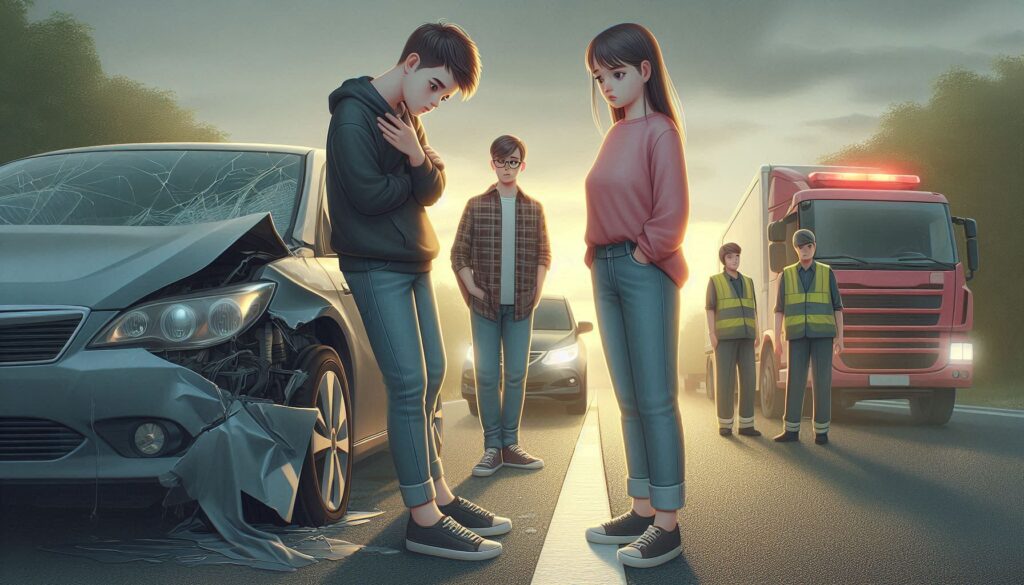 A family standing next to their car, feeling secure with dependable insurance coverage